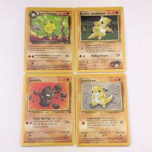 Pokemon Vintage Card Fighting Type Lot B